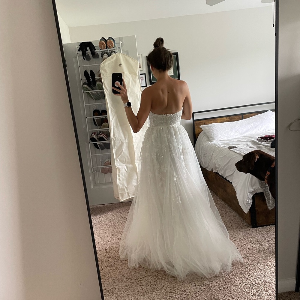 Wtoo Strapless Corset Tulle Wedding Dress - Picture 7 of 8